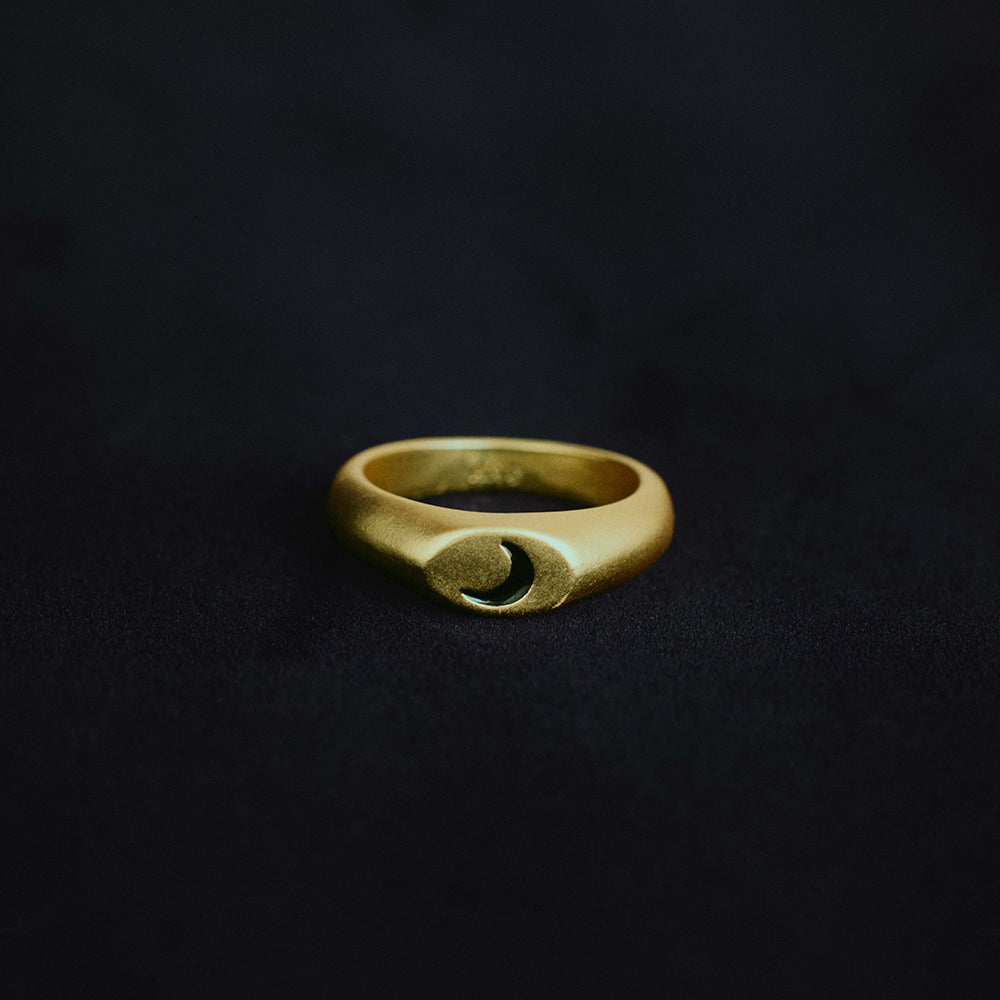 crescent moon ring