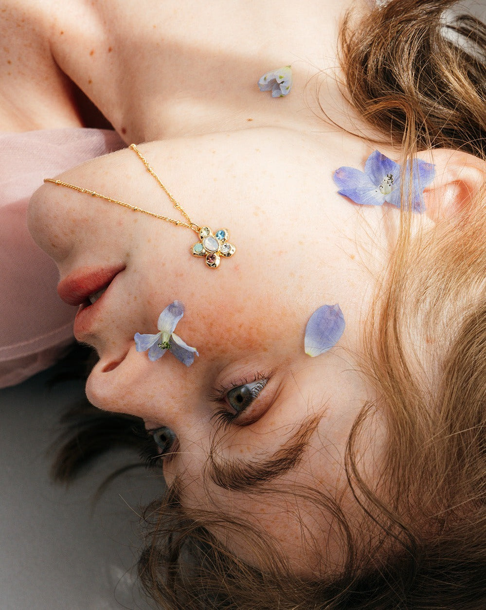 roaju■[silver925] Lissome flower necklace ネックレス roaju】Lissome flower necklace ☆ aespa ウィンター着用